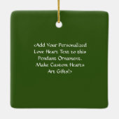 ダイバーシティDEIハートホリデーギフトオーナメント セラミックオーナメント (裏面)