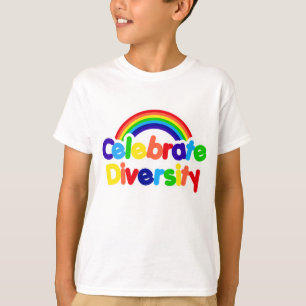 ダイバーシ祝ティーゲイプライドレインボー Tシャツ