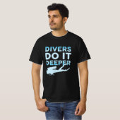 ダイバーズディープスキューバダイビングダイバー海海 Tシャツ (正面フル)