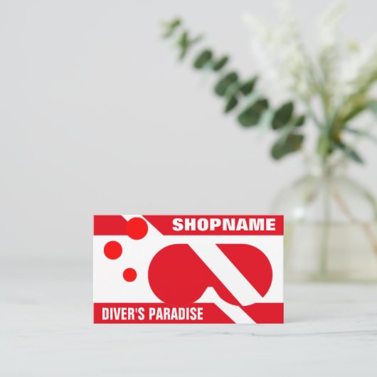 ダイバーズパラダイス 名刺 (スタンド正面)