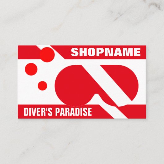 ダイバーズパラダイス 名刺 (正面)