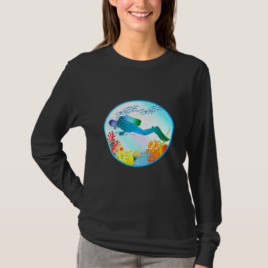ダイバーズマジカルカラフル水中世界 Tシャツ (正面)
