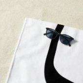 ダイバーズ：抽象芸術ブラック&ホワイト ビーチタオル (インサイチュ)