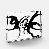 ダイバーズ:抽象芸術ブラック&ホワイト フォトブロック (左)