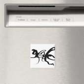 ダイバーズ：抽象芸術ブラック&ホワイト マグネット (インサイチュ (食洗機))