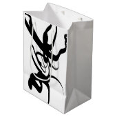 ダイバーズ：抽象芸術ブラック&ホワイト ミディアムペーパーバッグ (正面アングル)