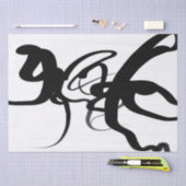 ダイバーズ：抽象芸術ブラック&ホワイト 薄葉紙 (クラフト)