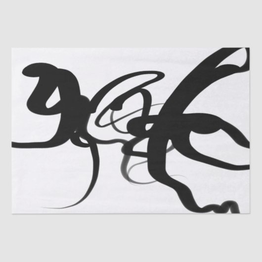 ダイバーズ：抽象芸術ブラック&ホワイト 薄葉紙 (正面)