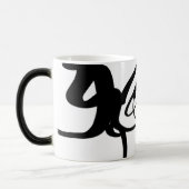 ダイバーズ：抽象芸術白黒魔法マグカップ モーフィングマグカップ (左)