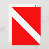 ダイバーダウンクラシックフラグ ポストカード (正面/裏面)