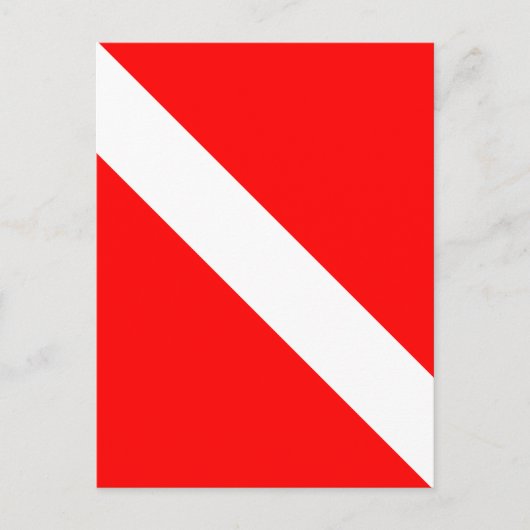 ダイバーダウンクラシックフラグ ポストカード (正面)