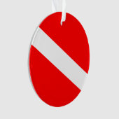 ダイバーダウンフラグ オーナメント (正面)