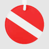 ダイバーダウンフラグ オーナメント (裏面)