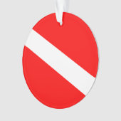 ダイバーダウンフラグ オーナメント (正面)