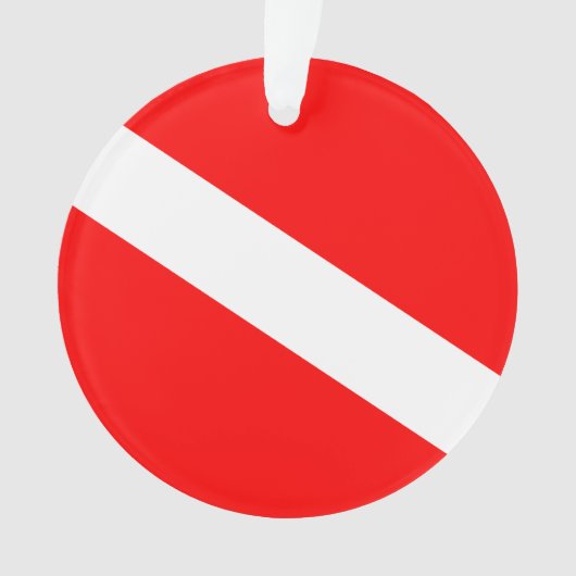 ダイバーダウンフラグ オーナメント (正面)