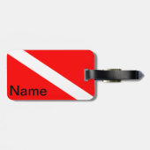 ダイバーダウンフラグ ラゲッジタグ (裏面横)