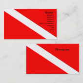 ダイバーダウンフラグ 名刺 (正面/裏面)