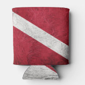 ダイバーダウンフラグ 缶クーラー (裏面)