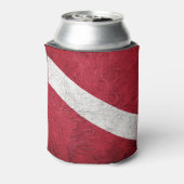 ダイバーダウンフラグ 缶クーラー (缶裏面)