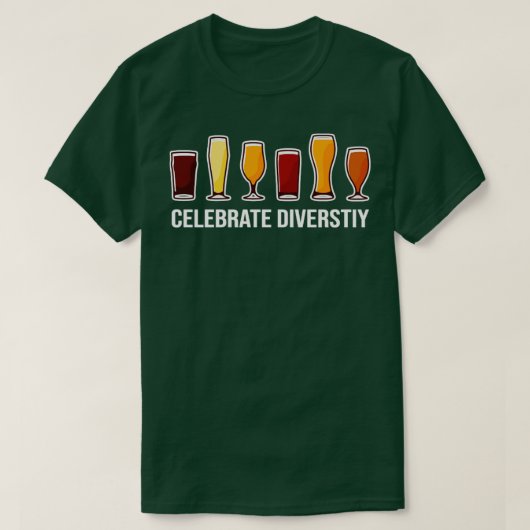 ダイバーチ祝スクラフトビール飲料 Tシャツ (デザイン正面)