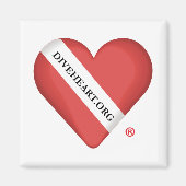 ダイバーハートハート冷凍機磁石 マグネット (正面)