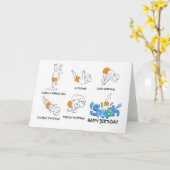 ダイバーファンシー誕生日カード カード (黄色い花)