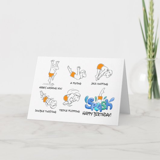 ダイバーファンシー誕生日カード カード (正面)