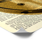 ダイバーヘルメットダイビング航海のヴィンテージ – 辞書 ポスター (角)