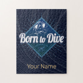 ダイバーレトロスキューバダイビングスクールヴィンテージ海 ジグソーパズル