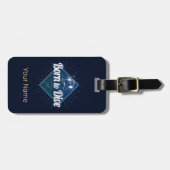 ダイバーレトロスキューバダイビングスクールヴィンテージ海 ラゲッジタグ (正面横)