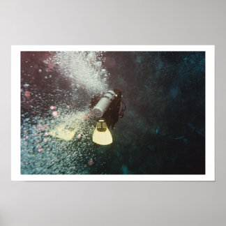 ダイバー下降 ポスター