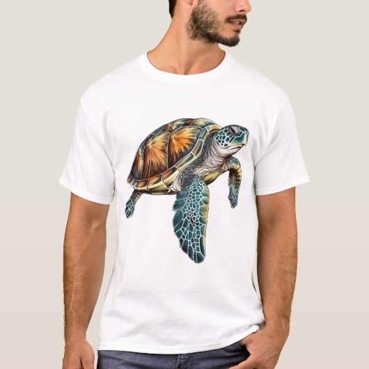 ダイバー向けの水中カメデザイン Tシャツ (正面)