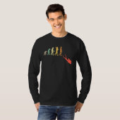 ダイバー用ダイビング進化レトロ1 Tシャツ (正面フル)
