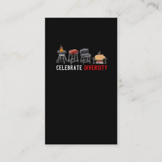 ダイバー祝シティバーベキューミートスモーカー引用文 名刺 (正面)