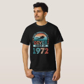 ダイバー1972 50生まれth誕生日ダイビングギフトダイビングファン tシャツ (正面フル)