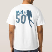 ダイバー50歳の誕生日 Tシャツ (裏面)