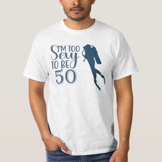 ダイバー50歳の誕生日 Tシャツ (正面)