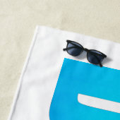 ダイバー：ダイビングラバータイポグラフィ ビーチタオル (インサイチュ)