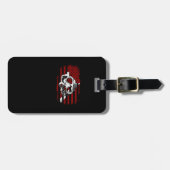 ダイバー・ダウン・ダイブ・フラグ・スキューバ・ダイビング・アメリカン国旗 ラゲッジタグ (正面横)