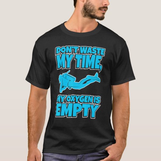 ダイバー・ダウン 潜水酸素切れ スキューバダイビング アメリカ Tシャツ (正面)