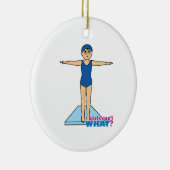 ダイバー – 中 セラミックオーナメント (右)