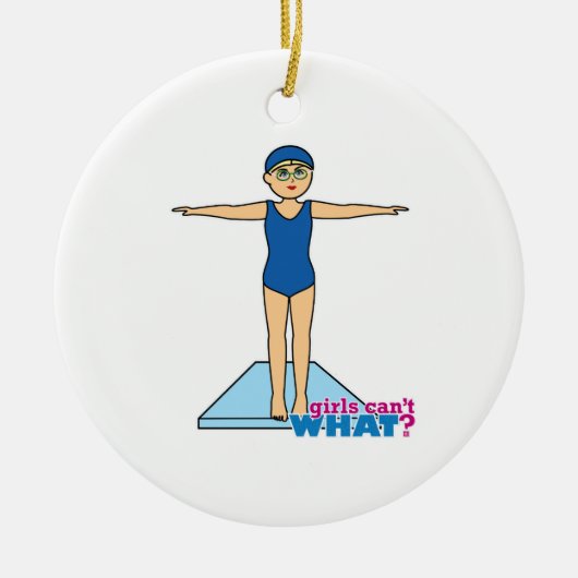 ダイバー – 中 セラミックオーナメント (正面)