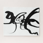 ダイバー：抽象芸術白黒 ジグソーパズル (横)