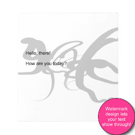 ダイバー：抽象芸術白黒 ノートパッド