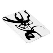 ダイバー：抽象芸術白黒 マグネット (右側)