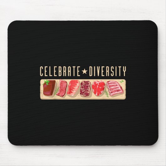 ダイバ祝スミートイーターシャツ_ Bbq Grill S マウスパッド (正面)