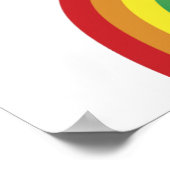 ダイバ祝ス・レインボーと太陽のポスター、プリント ポスター (角)