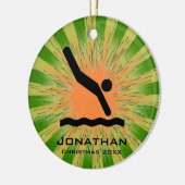 ダイビパーソナライズされたングオーナメント セラミックオーナメント (左)