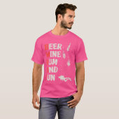 ダイビングおもしろいバディチェックBwarf Tシャツ (正面フル)