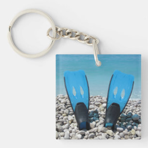 ダイビングのひれのアクリルKeychain キーホルダー